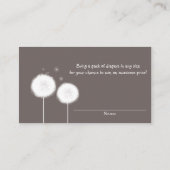 Deux cartes de tirage au sort de couche taupe rust (Dos)