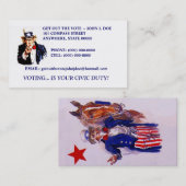 DEUX CARTES DE VISITE DIFFÉRENTS DE LA CONCEPTION (Devant / Derrière)