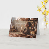 Deux cartes de voeux Noël (Fleur jaune)