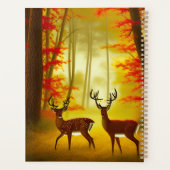 Deux cerfs dans une forêt d'automne / Bois (Dos)