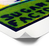 Deux cerfs dorés - Impression de boîte d'allumette (Coin)