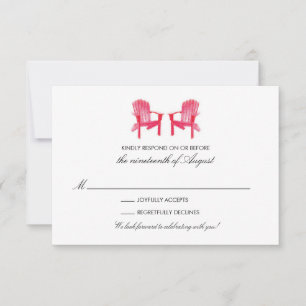 Deux chaises Adirondack aquarelle RSVP