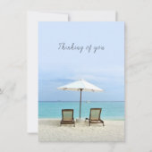 Deux Chaises De Plage Bord De Mer Cartes De Notes (Devant)
