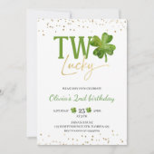 Deux Chanceux Invitation Anniversaire, Saint-Patri (Devant)