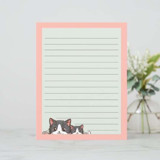 Deux chatons gris sur papier doublé (Debout devant)