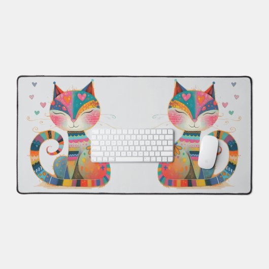 Deux chats (Clavier et souris)