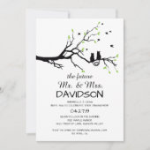 Deux Chats Dans Un Arbre Invitation De La Fête D'E (Devant)