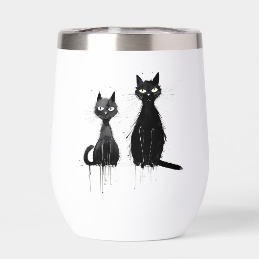 Deux chats noirs (Arrière)