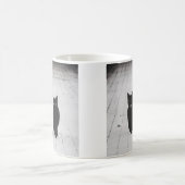 Deux chats noirs classique Mug de café (Centre)