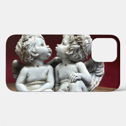 Deux Chérubins d'Ange Céleste Coque-Mate coque iph (Verso (horizontal))