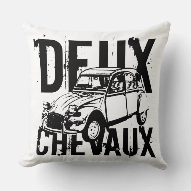 Deux Chevaux Kussen (Voorkant)