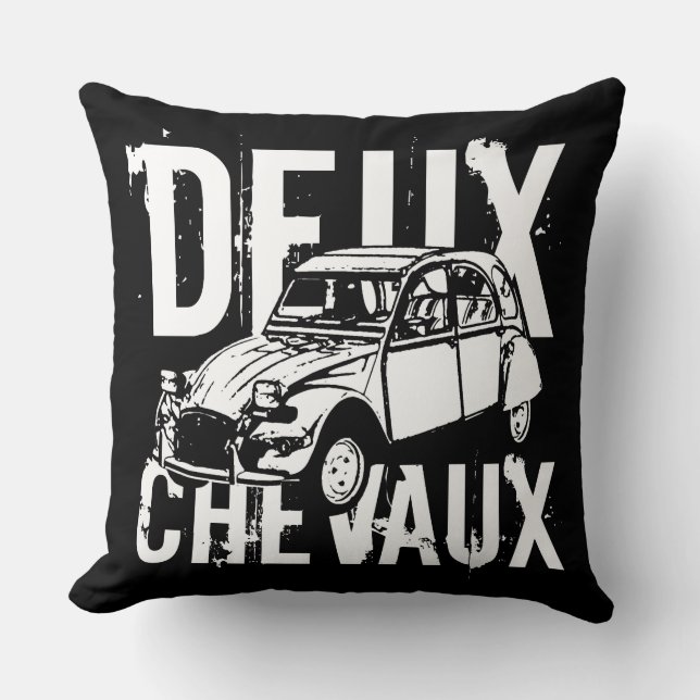 Deux Chevaux Kussen (Voorkant)