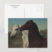 Deux chevaux par Rosa Bonheur Carte postale (Devant / Derrière)