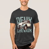 Deux Chevaux Tri-Blend Shirt (Voorkant)