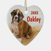 Deux Chiens Deux Ornements De Noël À Deux Côtés (Droite)