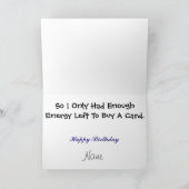 Deux Chiens épuisés Drôle carte d'anniversaire (Intérieur)