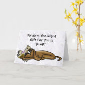 Deux Chiens épuisés Drôle carte d'anniversaire (Fleur jaune)