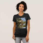 Deux Chouettes dans les Bois, oiseaux, T-shirt de  (Devant entier)