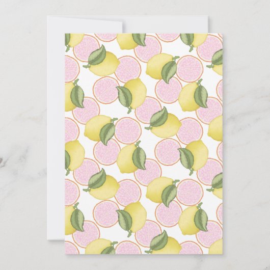Deux citron doux 2e invitation anniversaire (Dos)