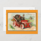 Deux clés avec carte postale d'action de la voitur (Devant / Derrière)