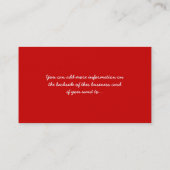 Deux coccinelles sur des cartes de visite d'une (Dos)