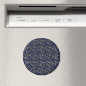 Deux cœurs aimants dorés motif (In Situ (Lave-vaisselle))