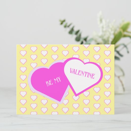 Deux Coeurs comme une carte de Saint Valentin (Debout devant)