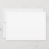 DEUX COEURS COUSUS Carte plate 5x7 (Dos)