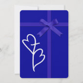 Deux coeurs croisent les invitations religieuses (Dos)