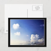 Deux Coeurs Dans La Même Carte Postale Sky (Devant / Derrière)