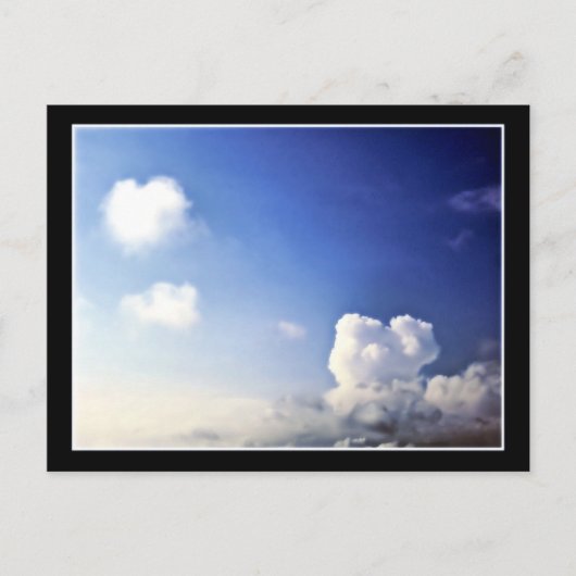 Deux Coeurs Dans La Même Carte Postale Sky (Devant)