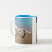 Deux Coeurs Dans La Mug De Sable (Devant gauche)