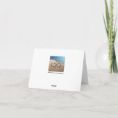 Deux coeurs dans les cartes pour notes de sable (Dos)