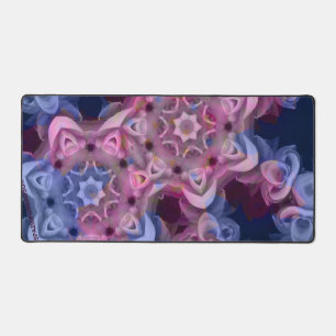 Deux cœurs de rose en bleu depuis l'immobilité