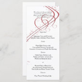 Deux coeurs en un menu (Devant / Derrière)