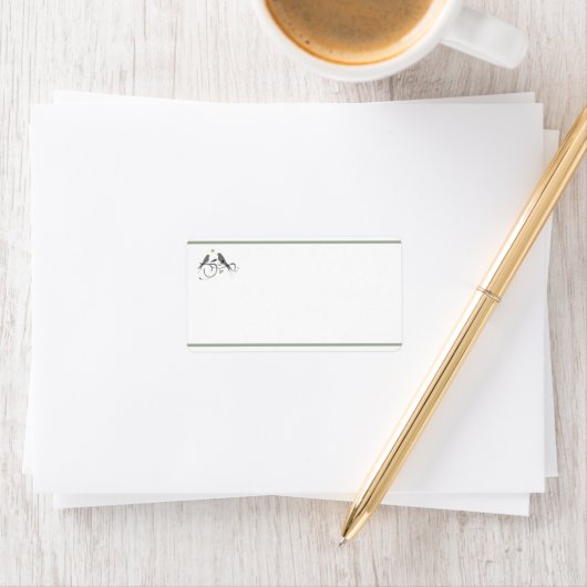 Deux Coeurs - Étiquette de adresse (18) (En situation)