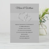 Deux coeurs Faire-part de mariage (Debout devant)