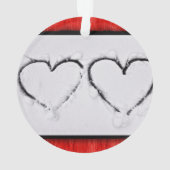 Deux Coeurs Fraîche Blanche Neige Rouge Métal ondu (dos)