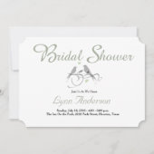 Deux Coeurs - Invitation à la douche nuptiale (Devant)