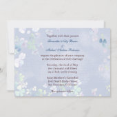 Deux coeurs : Invitations de mariage bleu (Dos)