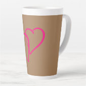Deux coeurs Latte Mug (Angle droit)