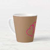 Deux coeurs Latte Mug (Angle gauche)