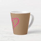 Deux coeurs Latte Mug (Angle droit)