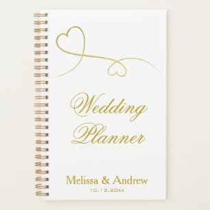 Deux Coeurs Or Élégants MARIAGE