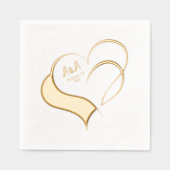 Deux Coeurs Or Fancy Mariage Monogramme (Recto)