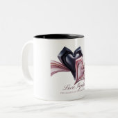 Deux Coeurs Romantique Boire Mug (Devant gauche)