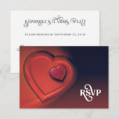 Deux coeurs RSVP (Version 1) (Devant / Derrière)