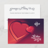 Deux coeurs RSVP (Version 6) (Devant / Derrière)