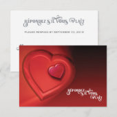 Deux coeurs RSVP (Version 7) (Devant / Derrière)