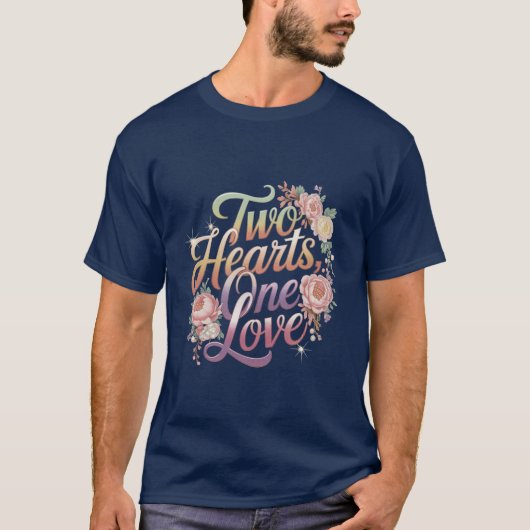 Deux Coeurs, Un T-shirt d'amour (Devant)
